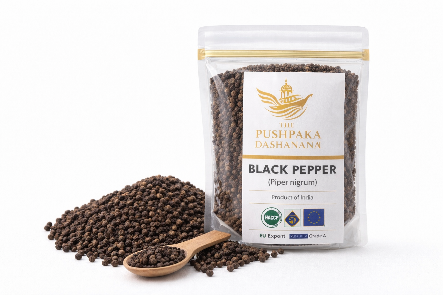 Black pepper 25gm retail pouch