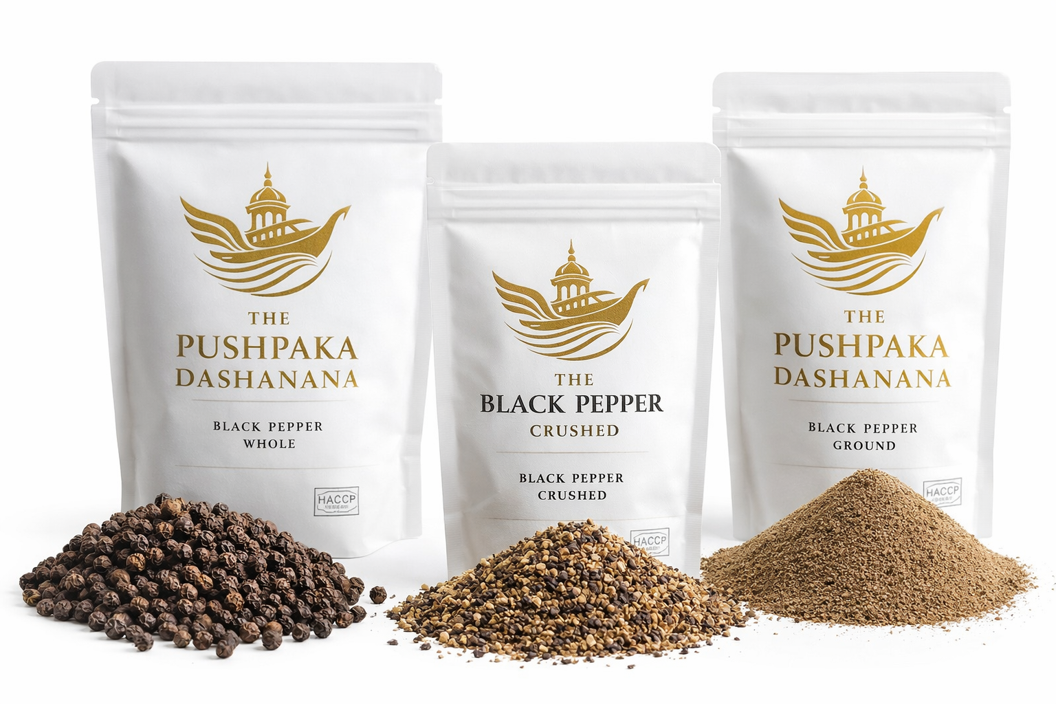 Black pepper 25gm premium stand-up pouch