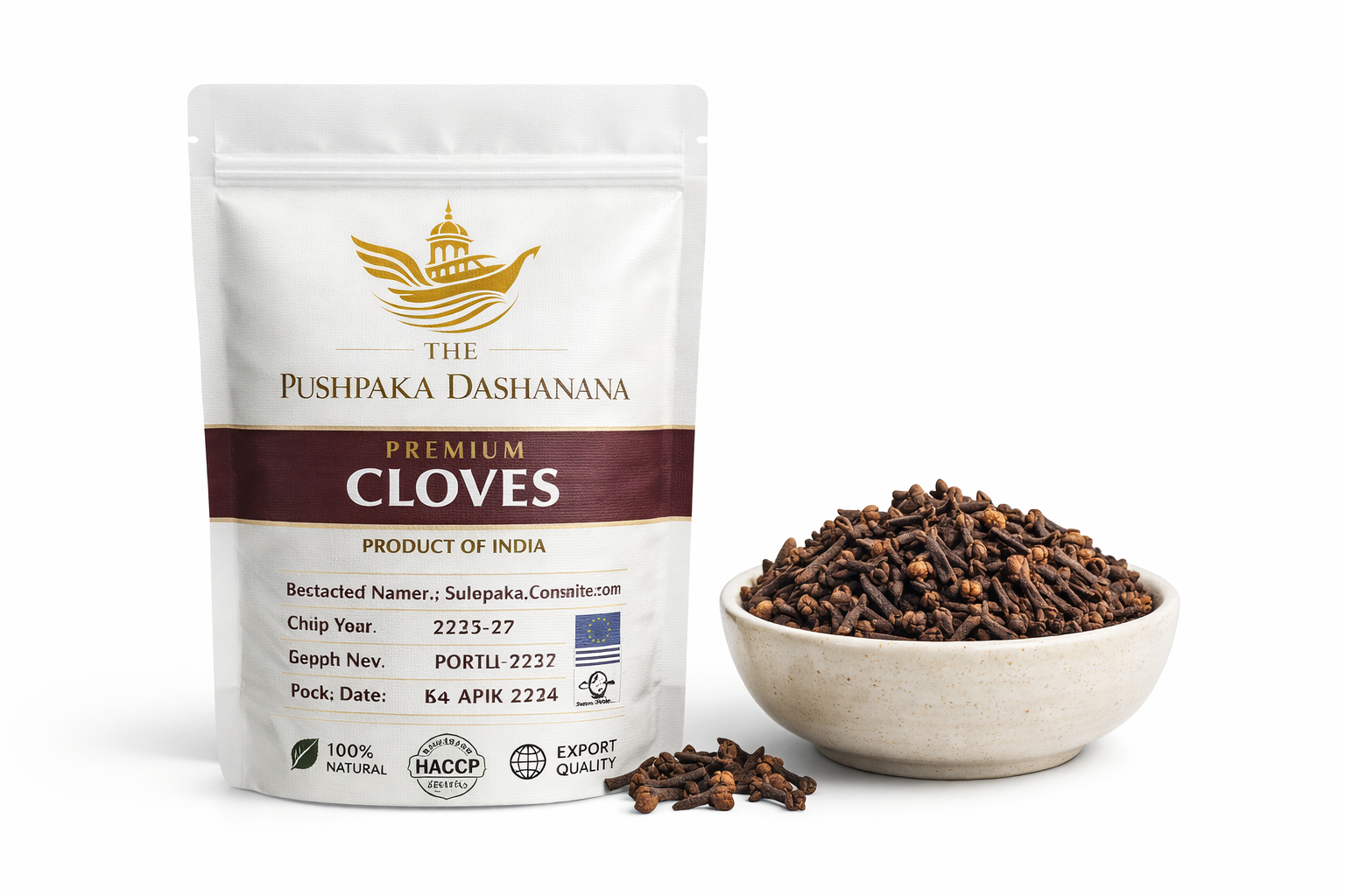 Cloves 25gm premium stand-up pouch